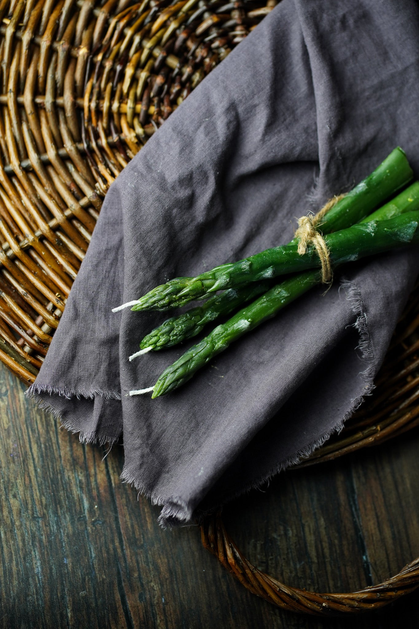 The Asparagus Spear Dinner Candles