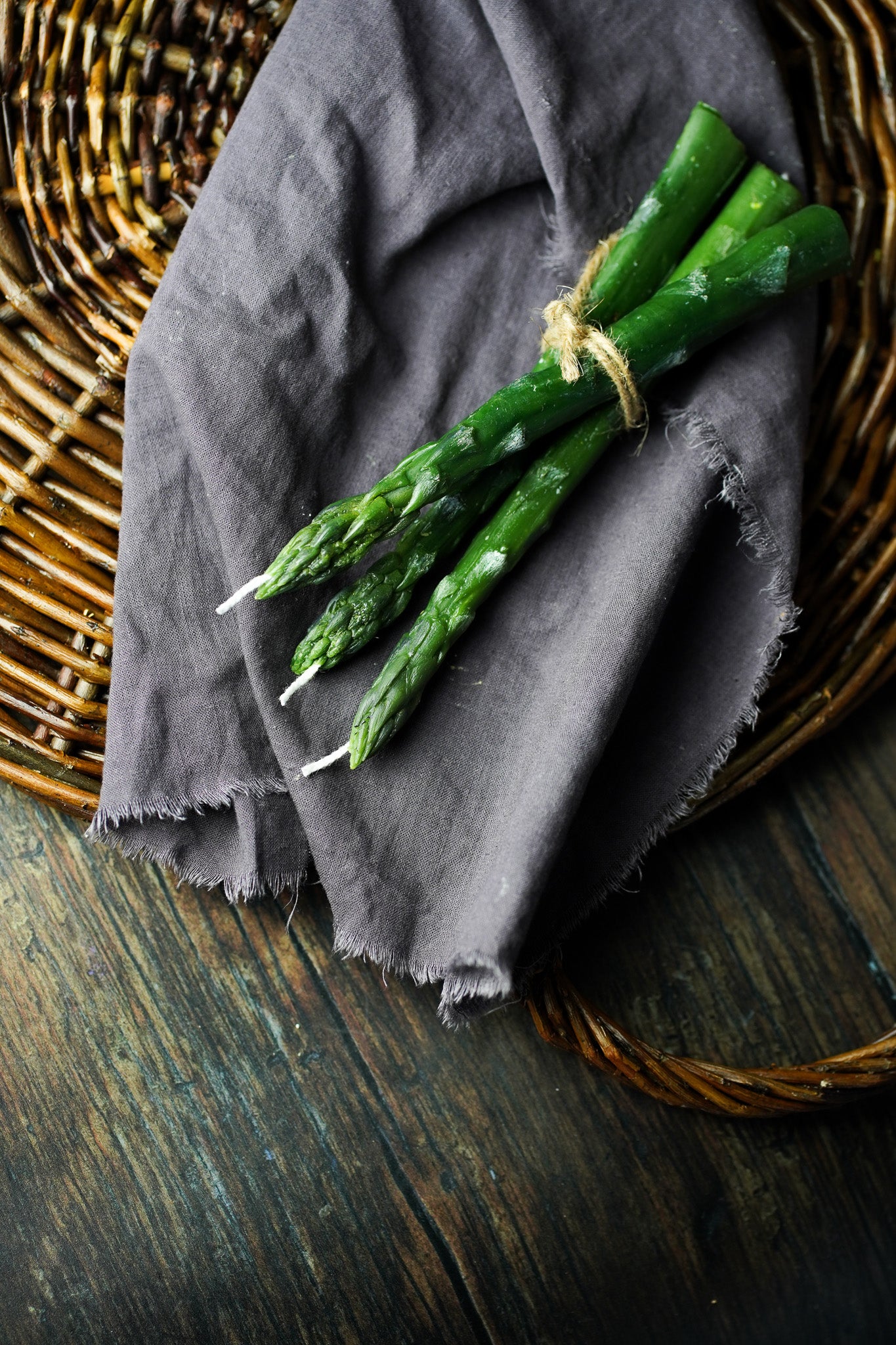 The Asparagus Spear Dinner Candles