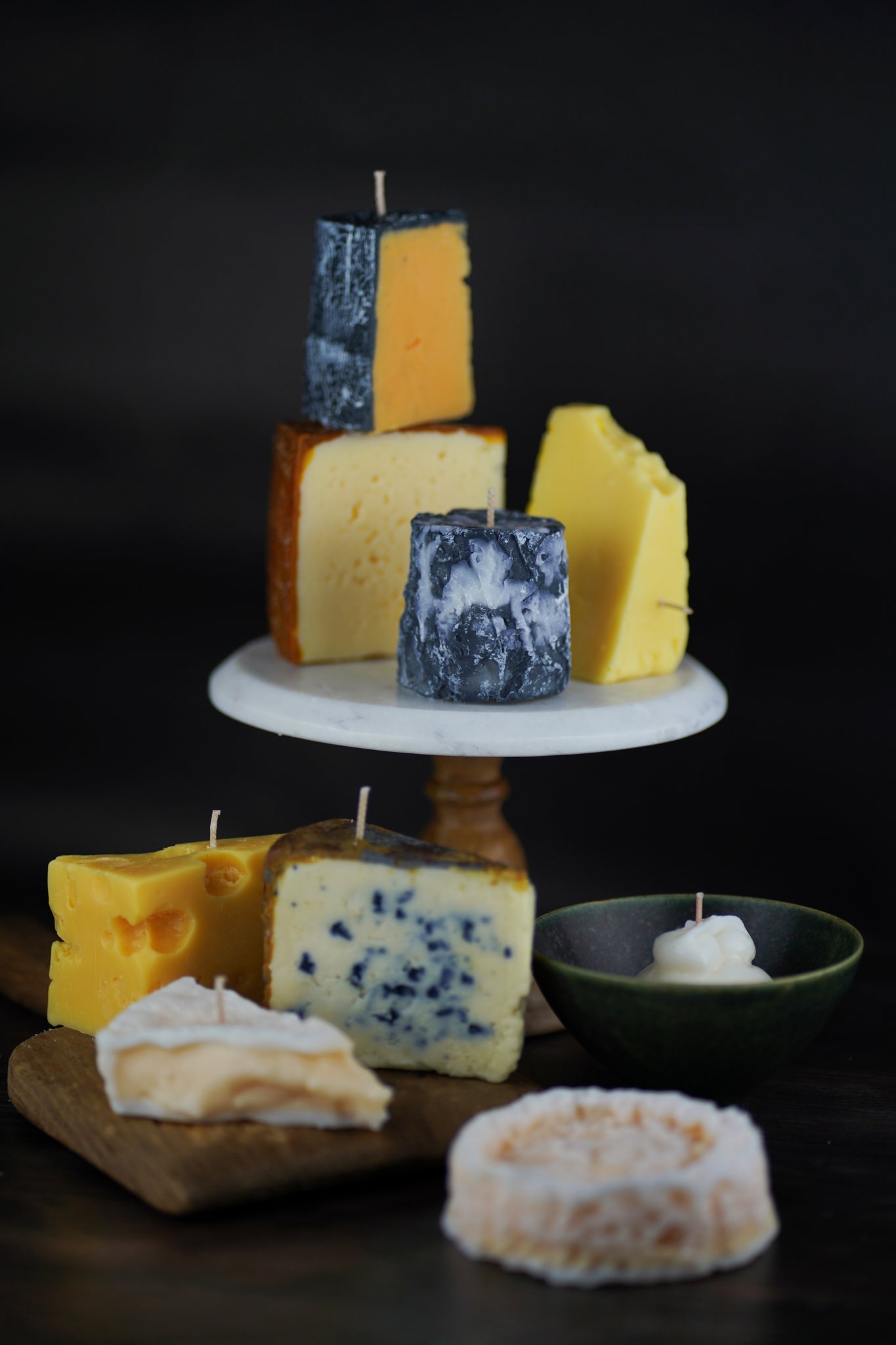 cheese course candles